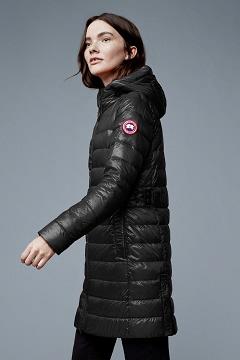Chamarras Canada Goose Mujer México - Cypress Chaqueta De Plumas Negros GS4568701